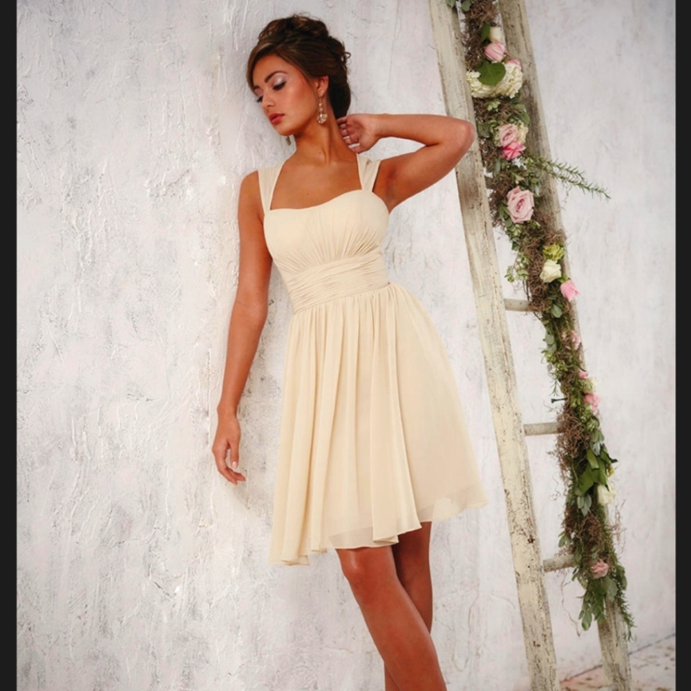Blue Christina Wu Semi Formal Dress